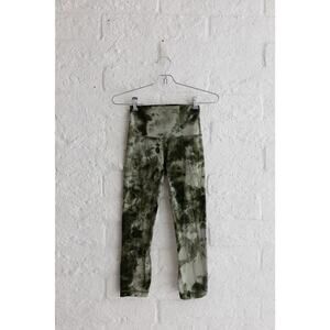 Lululemon Align Style Leggings Olive Green Tie Dye Size 2
